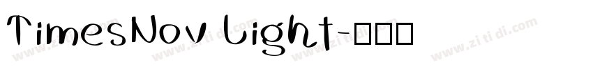 TimesNov Light字体转换